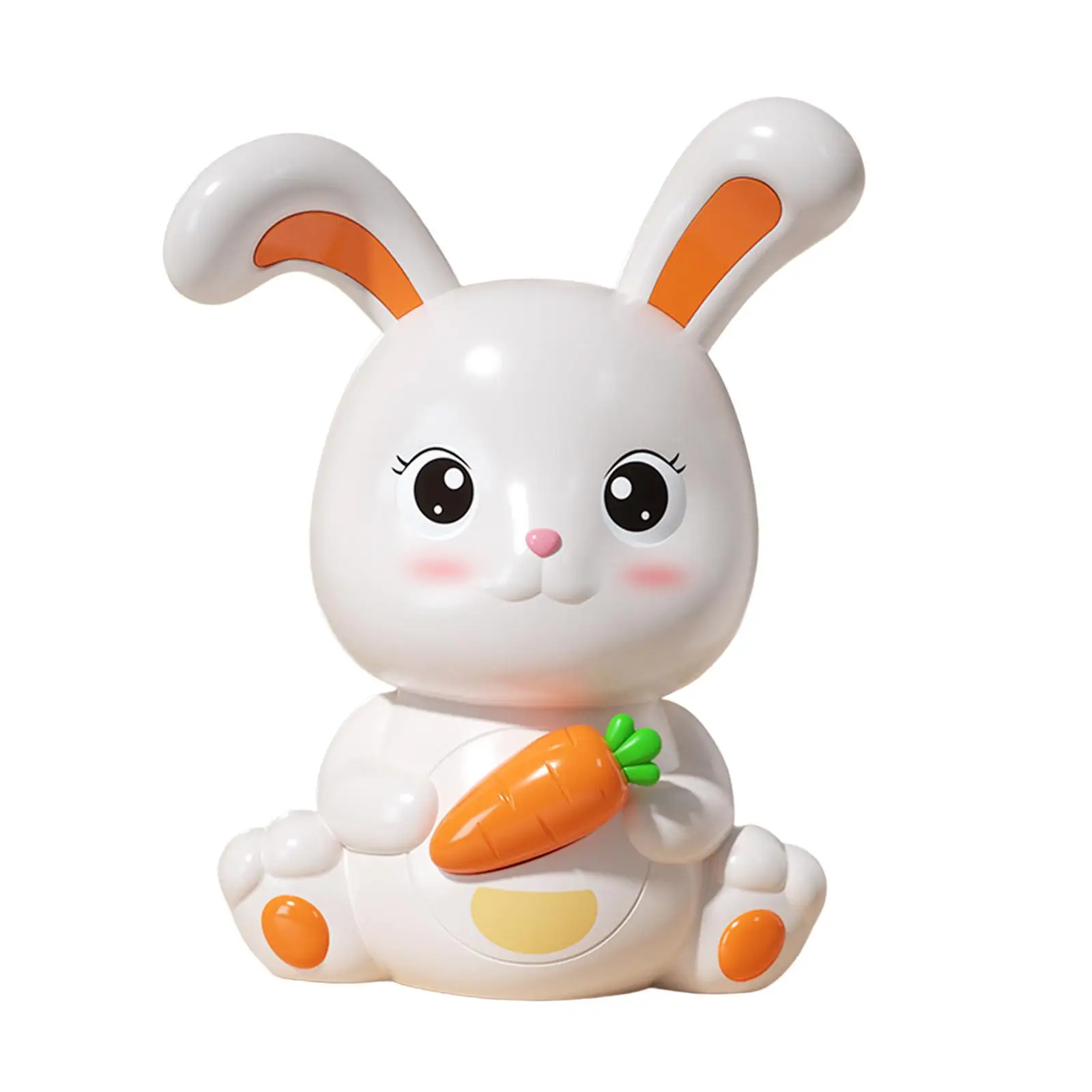 Bunny Piggy Bank Figurine Money Saving Box Animal Statue Crafts Saving Box for Shelf Home Desktop Bedroom Birthday Gifts