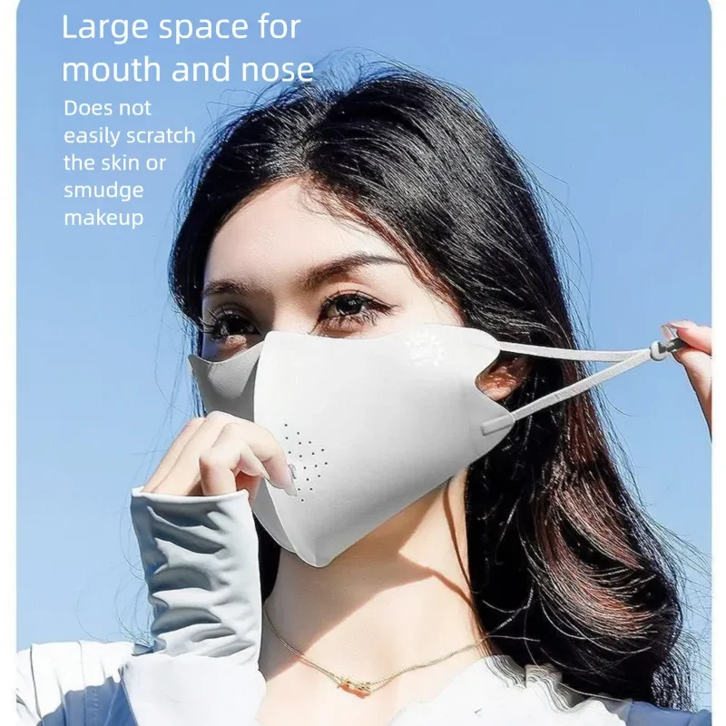 

Трехмерная УФ-защитная коллагеновая маска от солнца 500+ SPF, ультратонкая, высокоэластичная, для использования на улице