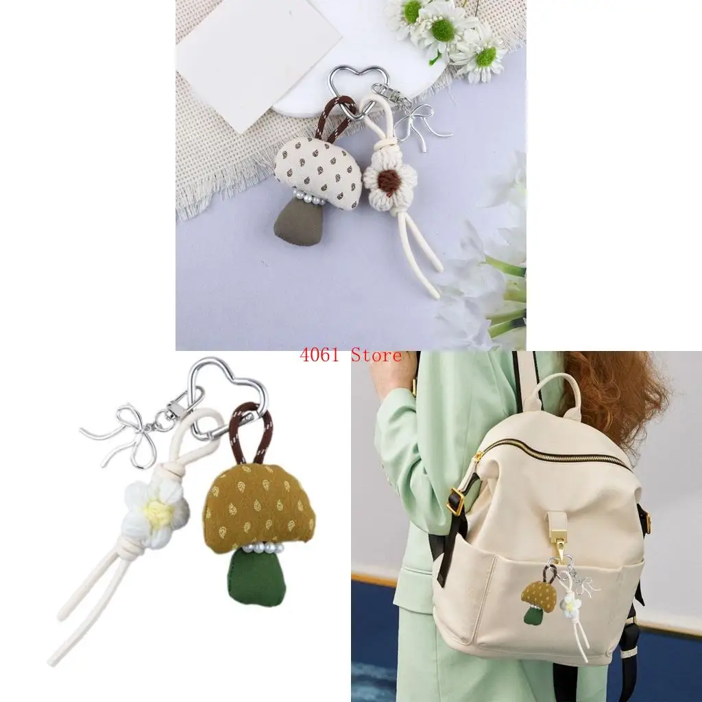 

Heart Keychain Flowers Keyrings Pendant Bag Charm Phone Charm Car Chain