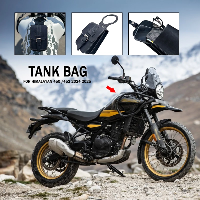 Bolsa de tanque para HIMALAYAN450 Himalayan 450 HIMALAYAN452 2024 2025, mochila para equipaje de motocicleta, bolsa para teléfono