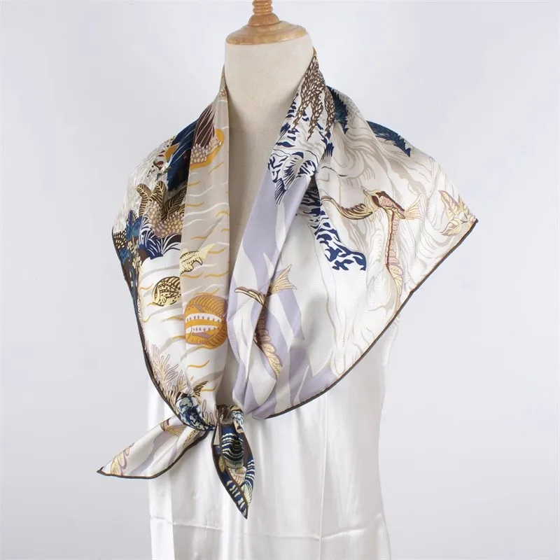 14mm 90 Silk Scarf Neckerchief 100% Mulberry Silk Scarves Wraps