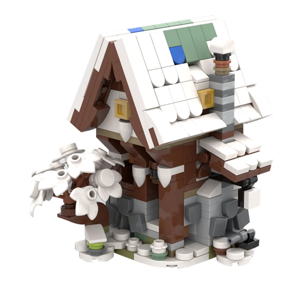 MOC- 139004   ビルディングブロックハウス中世鍛冶屋ビルディングブロックモデルクリエイティブギフトビルディングブロック家具