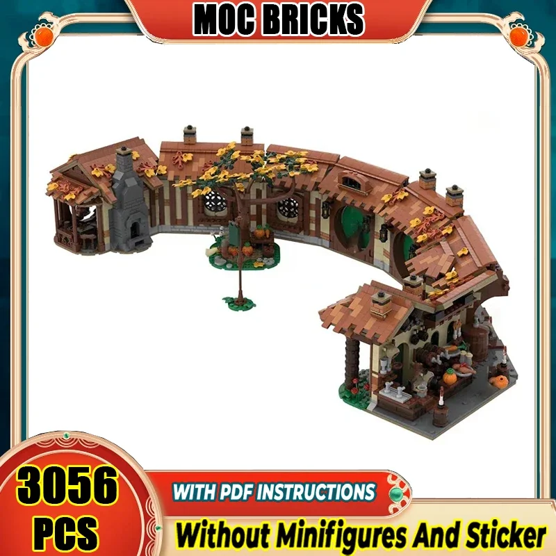 

Magical Rings Moc Building Blocks Movie The Green Dragon Inn Model Technology Bricks Gwaihir DIY Assembly Street View Toys Gifts
