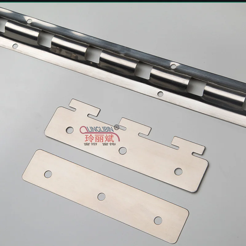 Thickened Stainless Steel Bracket PVC Plastic Soft Door Curtain Air Conditioner Dragon Bone Clip Hanging Piece for Cold Storage