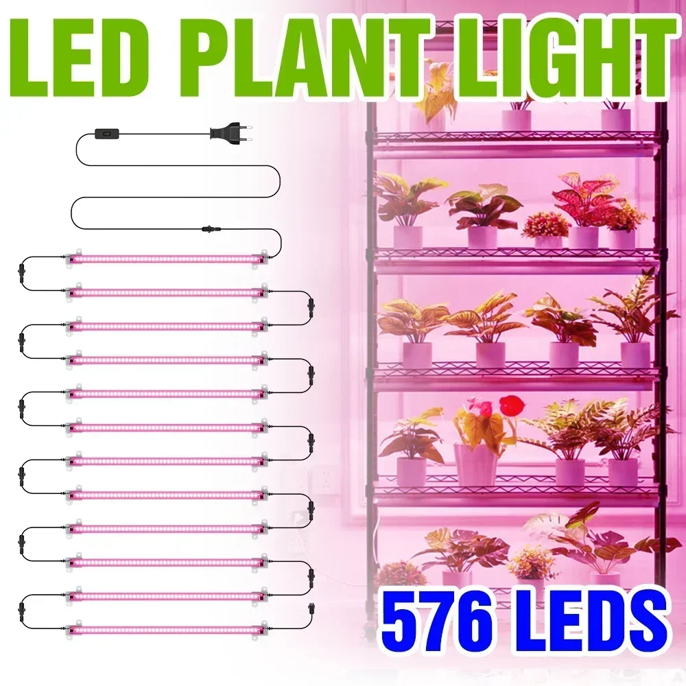 

Full Spectrum LED Indoor Plant Lamp Bar 220V Greenhouse Tent Grow Lamp UV/IR Hydroponic Seedling Vegs Cultivation Plant Lighting