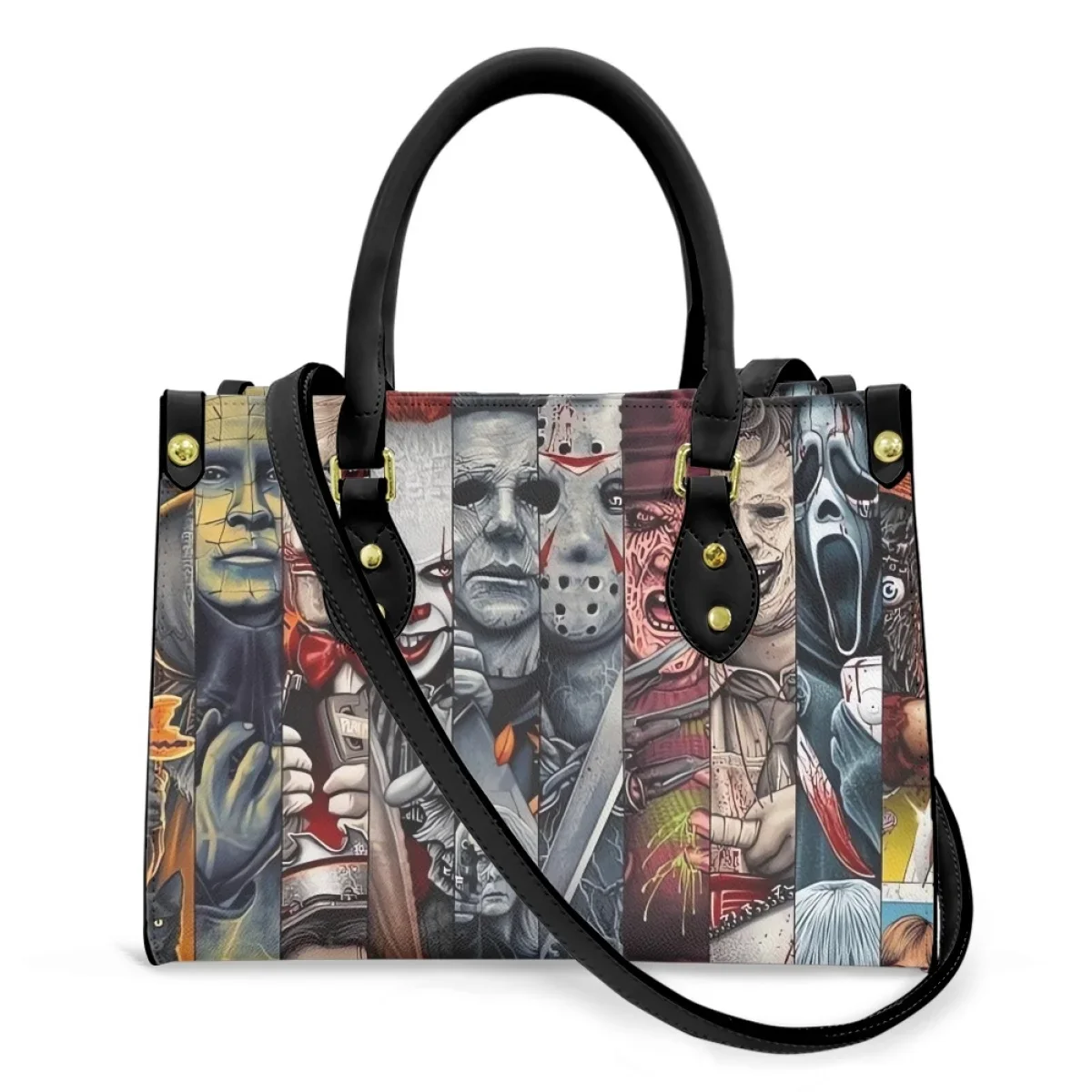 Taschen für Frauen Horror Mord Film langlebige Handtaschen Einkaufstaschen Marke Custom Design große Kapazität Sack ein Netz Femme Weihnachts geschenk