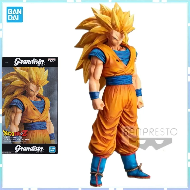 

Babdai Original Banpresto Anime Dragon Ball Z Grandista Nero 28cm Son Goku GROS Action Figure Collectible Model Toys