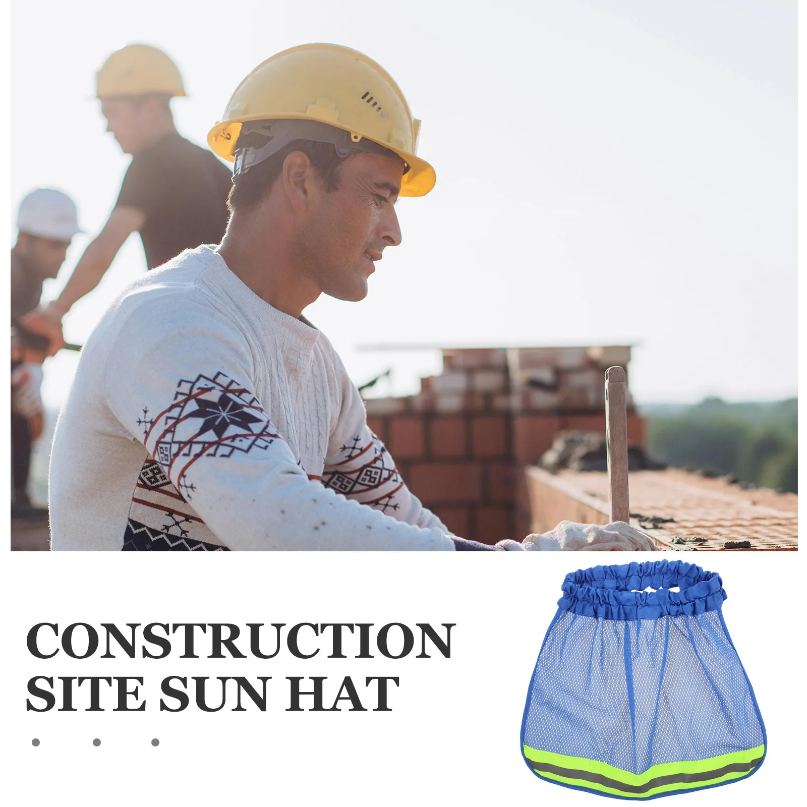 

Sun Cover Hard Hat Visor Full Brim Neck Protector Construction Workers Lightweight Breathable UV Protection Durable for Men