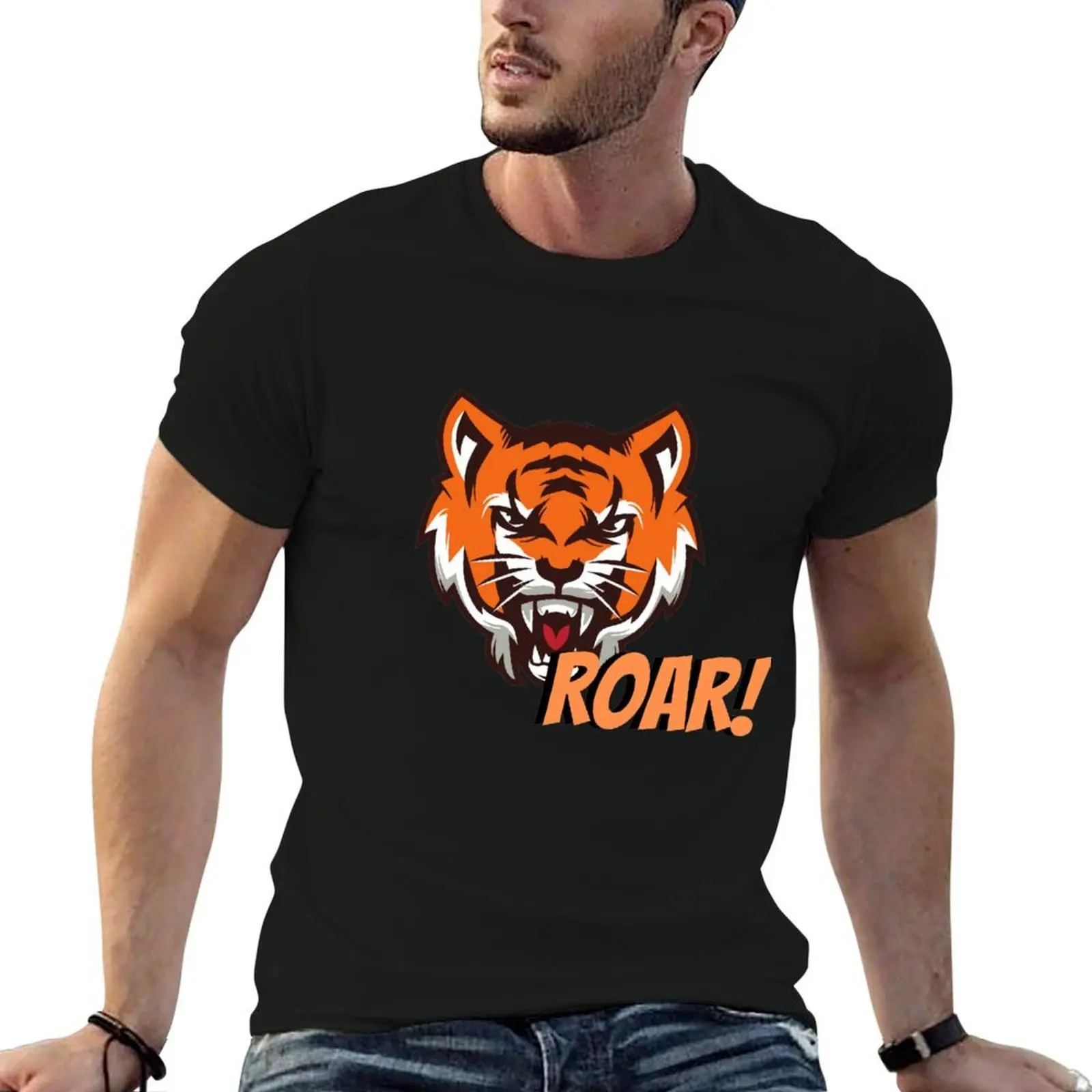 

Roar! Tiger T-Shirt t shirts cotton 100% graphic t shirts for man T-Shirt