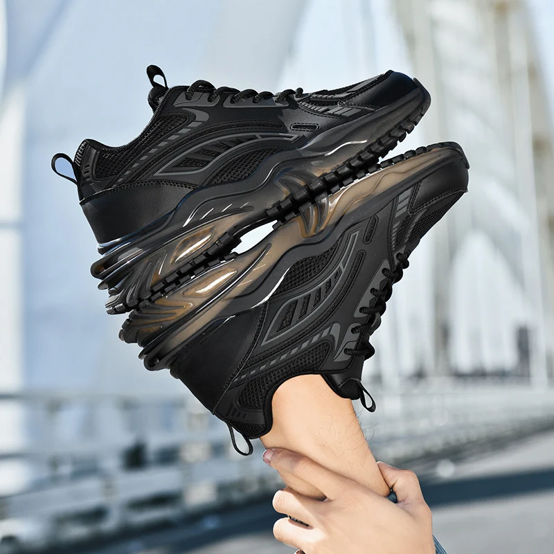 

Men's Shoes Breathable All-match Mesh Shoes Casual Sports Trendy Shoes Men's All-match Wear-resistant Running Shoes for Men