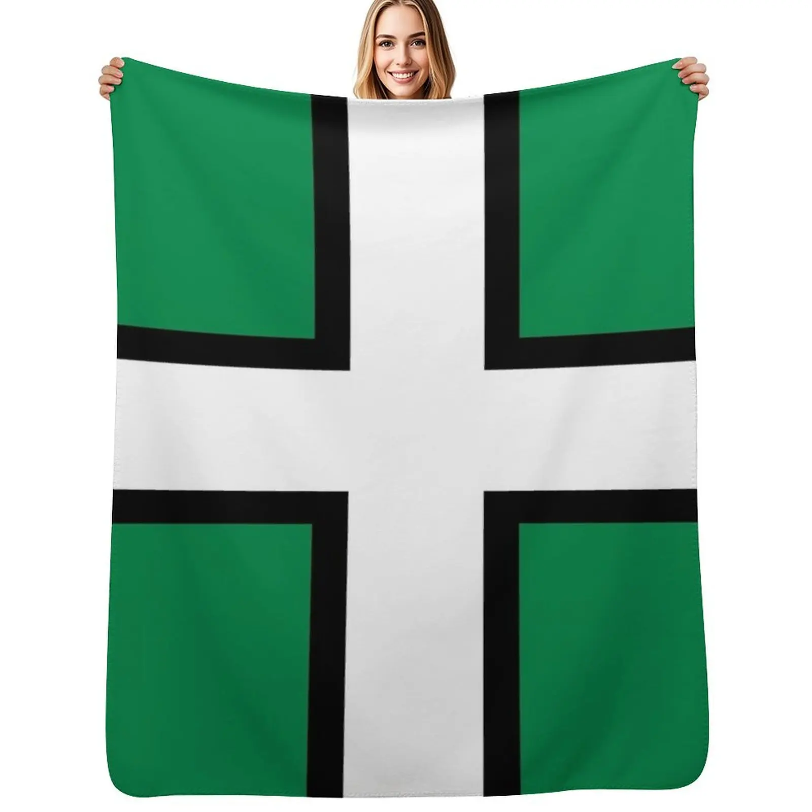 FLAG OF DEVON ENGLAND Throw Blanket valentine gift ideas Comforter Shaggy Blankets For Baby Flannel Fabric Weighted Blankets