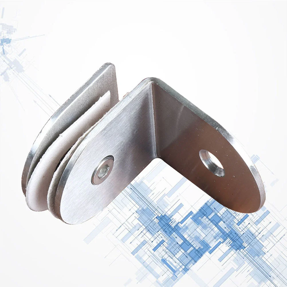 Glass Shower Threshold Water Barrier Threaded Broom Handle Bracket Holder for Window