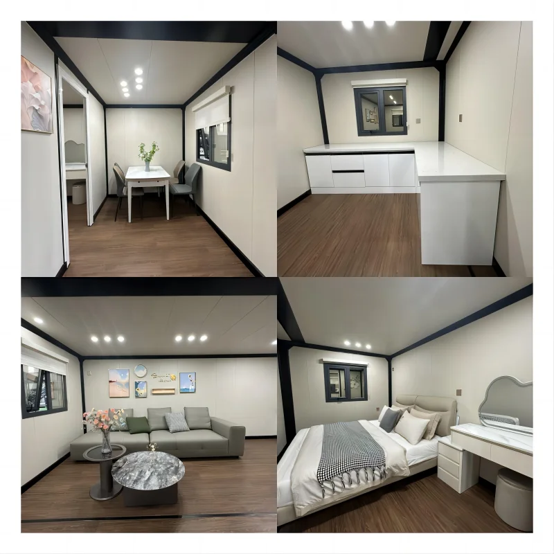 Folding House Easy Install 20ft 40ft with 2 3 4 Bedroom Modular Home Foldable Expandable Container Prefab House