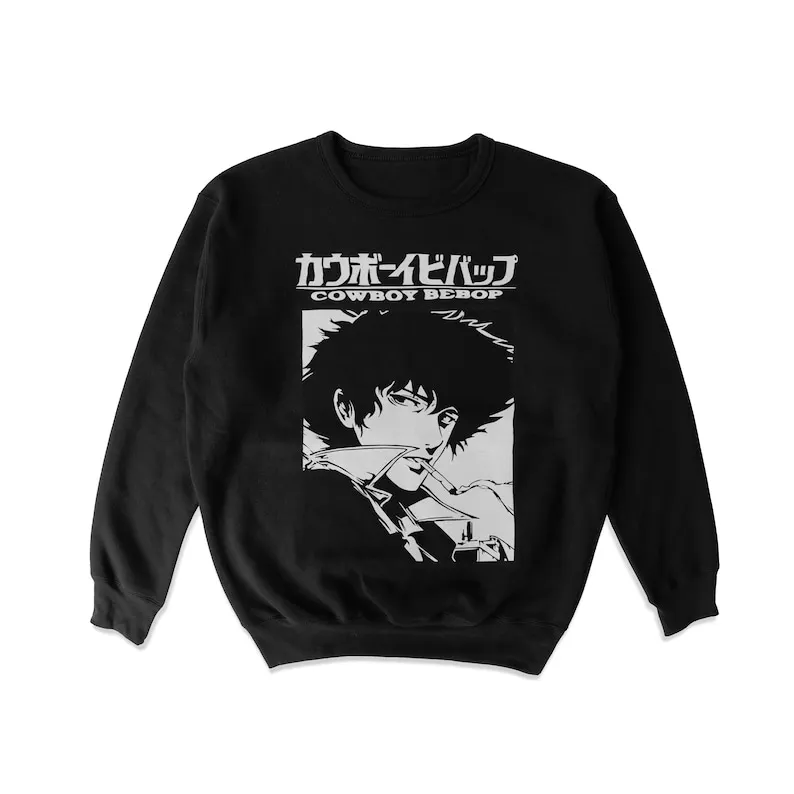 Cowboy Bebop Pattern vintage Shirt Bebop Montage Unisex sweatShirt for Anime Lovers