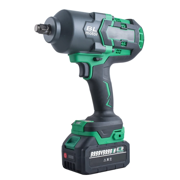 KIUIA 1/2 chuck size wrench Brushless 21V 4 0ah Max electric Power Battery Torque Cordless Impact Wrench