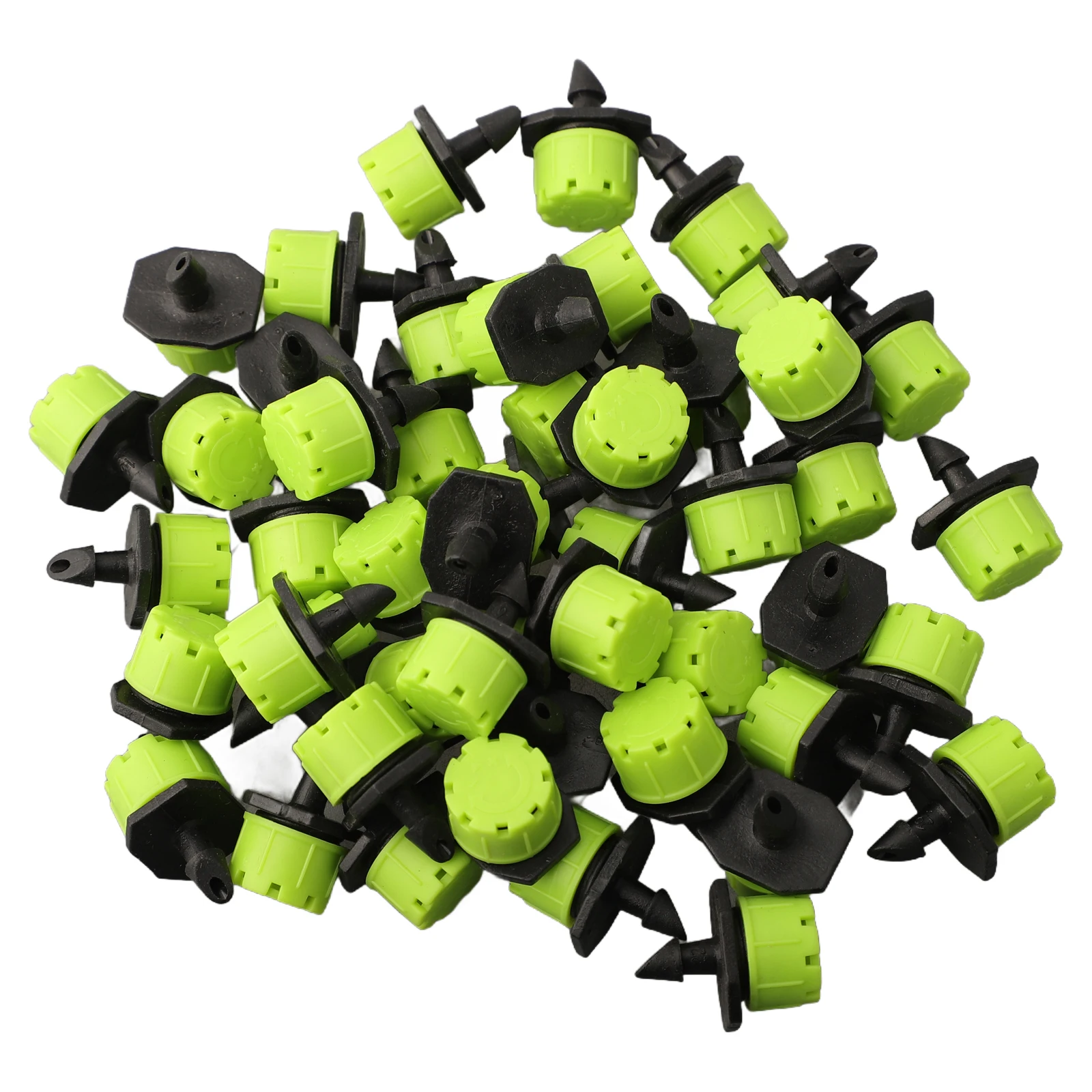 Affordable and Easy to Use 50PCS Garden Drip Emitters with Adjustable Irrigation Sprinkler for Water Flow Control in Agriculture