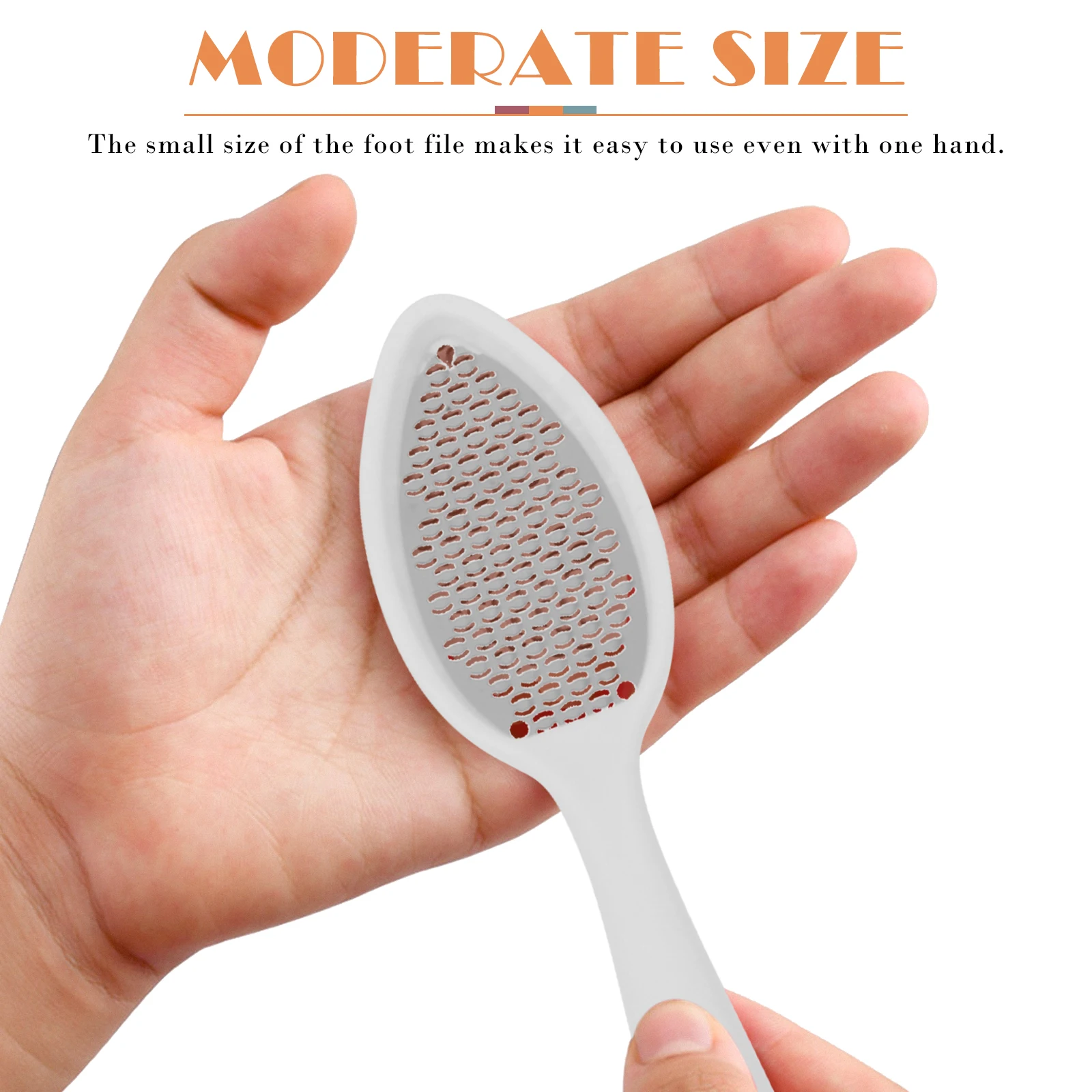 

2Pcs Foot Rasp Pedicure File 304 Steel ABS Ergonomic Comfortable Callus Remover Hard Skin Filing Tools Nail Care