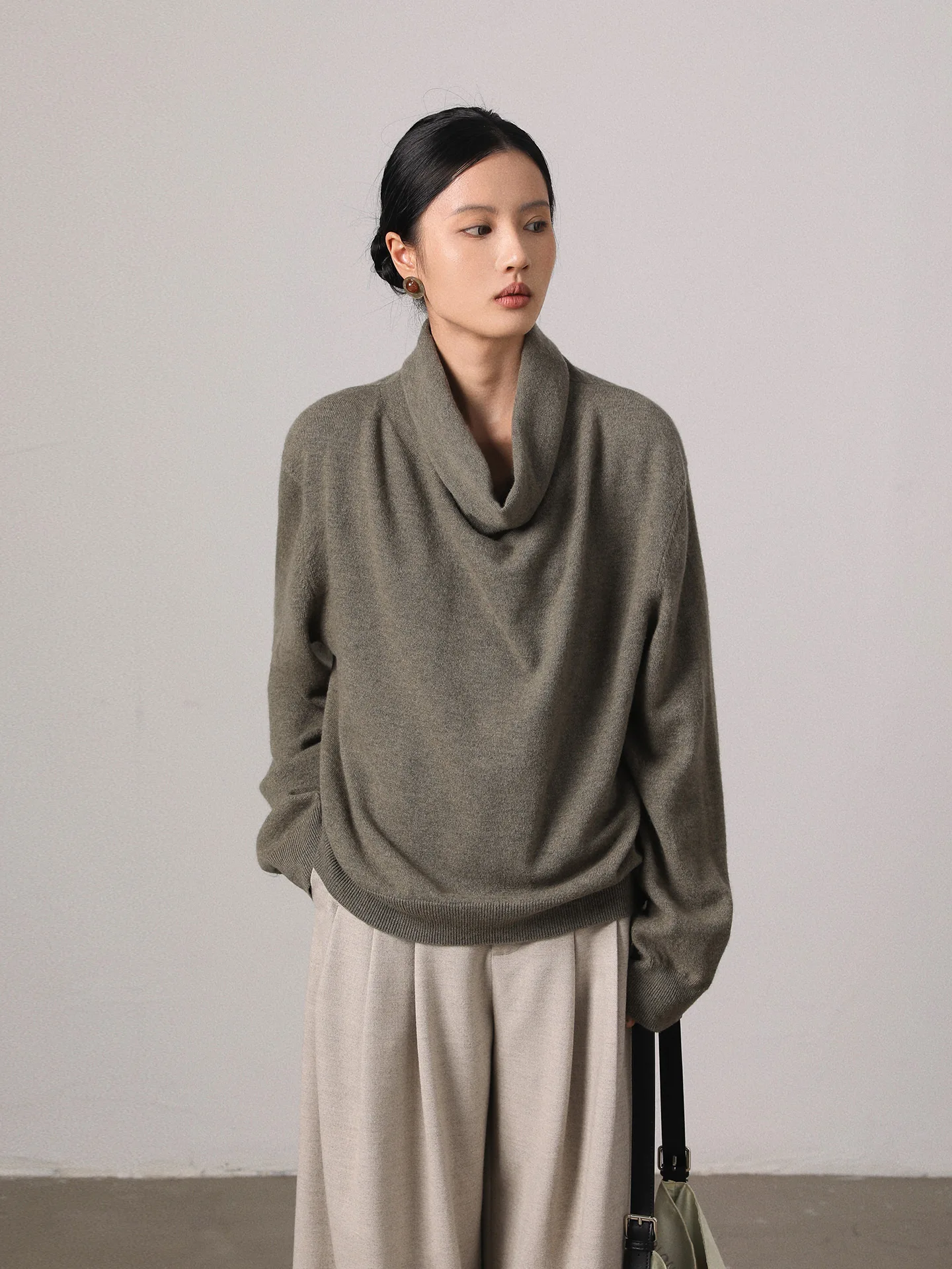 

Женский вязаный свитер Ele Romantic VIMORE из 100% шерсти, мягкий, уютный, с длинными рукавами, повседневный, модный, весна-осень