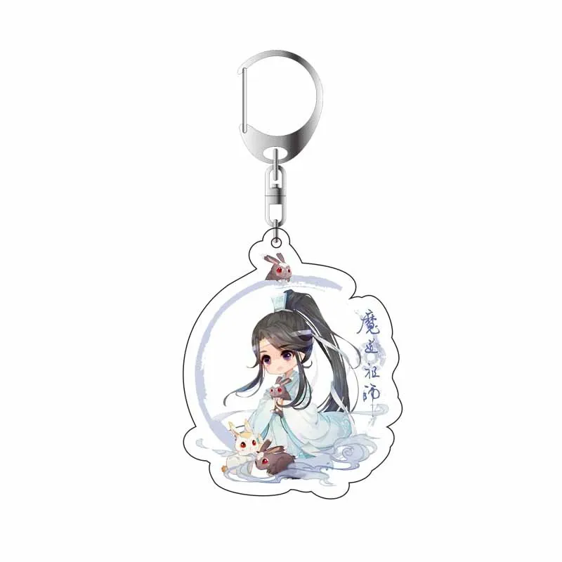 6CM Grandmaster of Demonic Cultivation Keychain Cosplay Figure Keyring Jewelry Fans Gift Mo Dao Zu Shi Cute Acrylic Key Chain