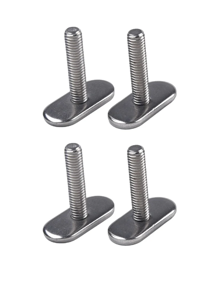 4x 304 Stainless Steel Threads Kayak Rail Track Screws Track Nuts T Bolt Hardware Gear Mounting Accessories Kit Kayak Rail Track
