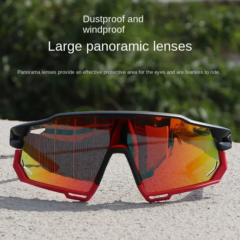 Duqiao-Lunettes de soleil polarisées à changement de couleur pour hommes et femmes, lunettes de sport coupe-vent, lunettes de cyclisme