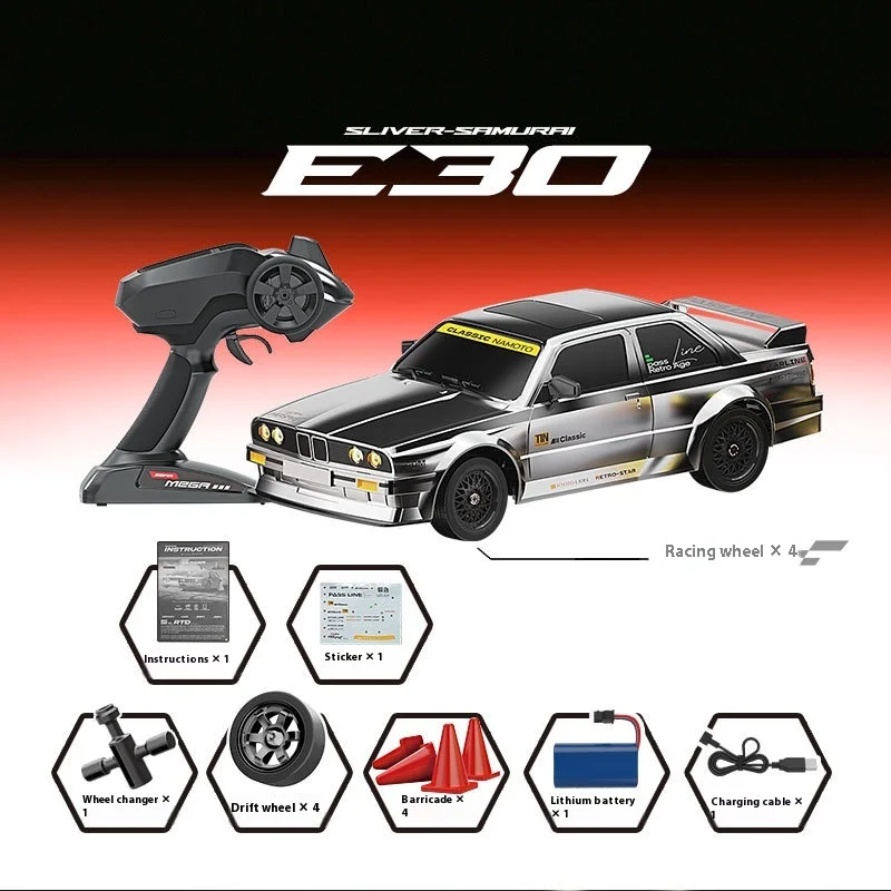 Gyro Rc Drift Car 4x4 High Speed Full Scale Throttle Direction Simulation Model Remote Control Car 50km/H Toys For Children