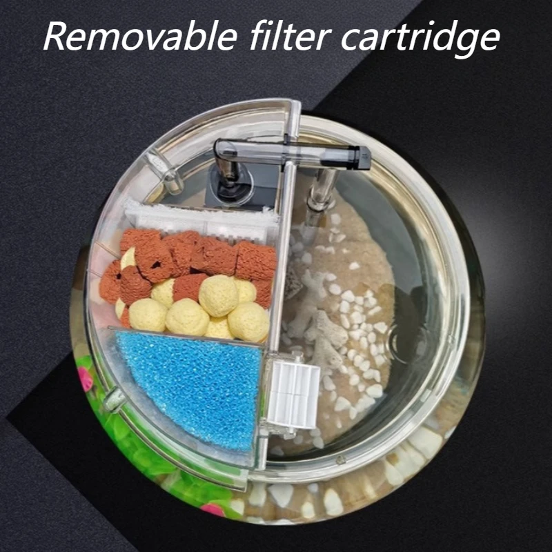 ラウンド型水槽フィルター循環酸素化小型金魚鉢フィルター（ラン - Aquael Filter Fzn のレビューと価格