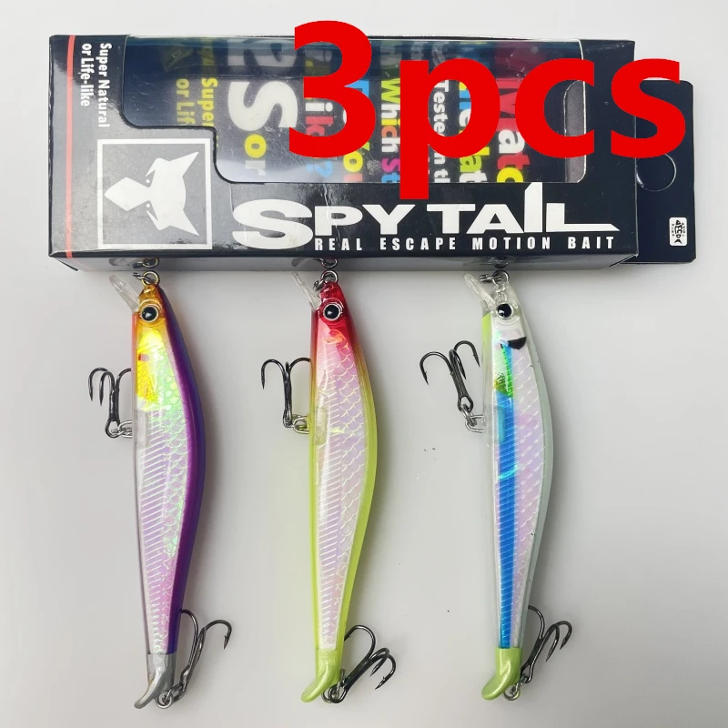

LURETV RPS09 95F Phantom 3PCS Quick Stop Shallow Water Hover Minolta Bait False Bait Bent Mouth Sea Bass Mock Bait 9,5 см 7,9 г 90