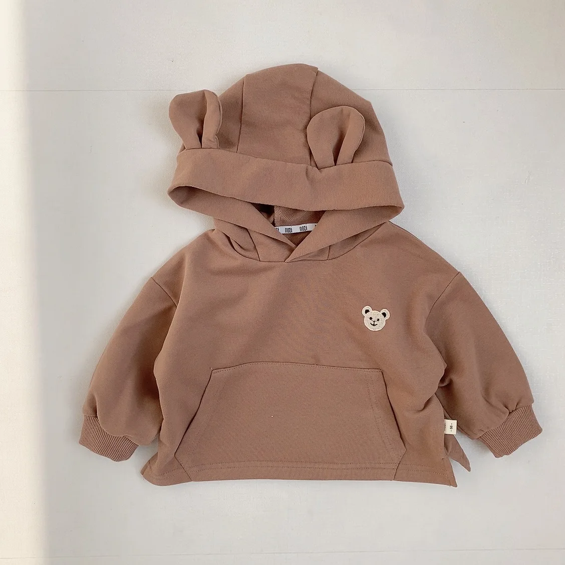 Autumn New Baby Letter solid Hooded Sweatshirt Cotton Infant Boy Casual Hoodie Fashion Children Cotton Sweatshirt Baby Clothes