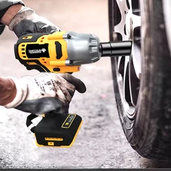 Electric Goddess 1/2in High Torque Electric Wrench Brushless Cordless Impact Wrench Car Repair Power Tool For Dewalt 20V Battery