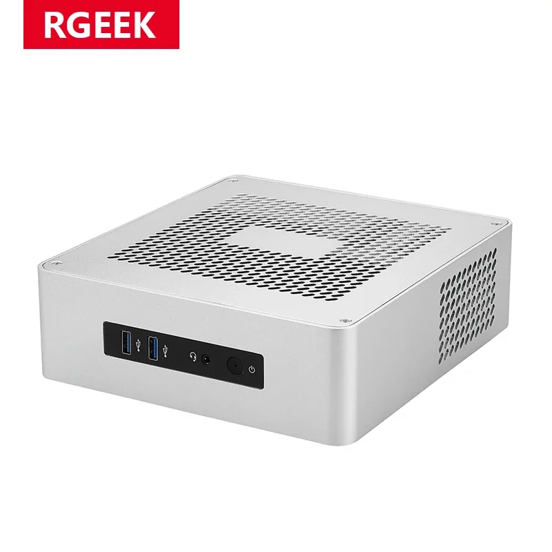 Корпус для ПК RGeek OEM TA65 TA80 из алюминия, безвентиляторный, с USB 3.0, HTPC Mini ITX, поддержка кастомизации