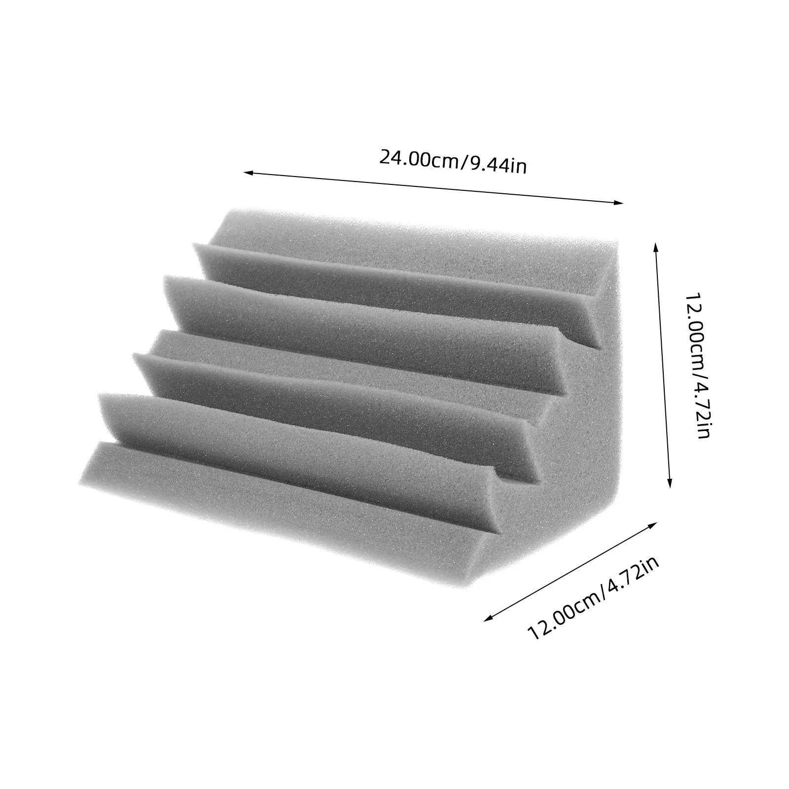 Corner Bass Trap 3Pcs Sound Absorbing Foam Panels for Studio KTV Room Acoustic Treatment Materials Supplies