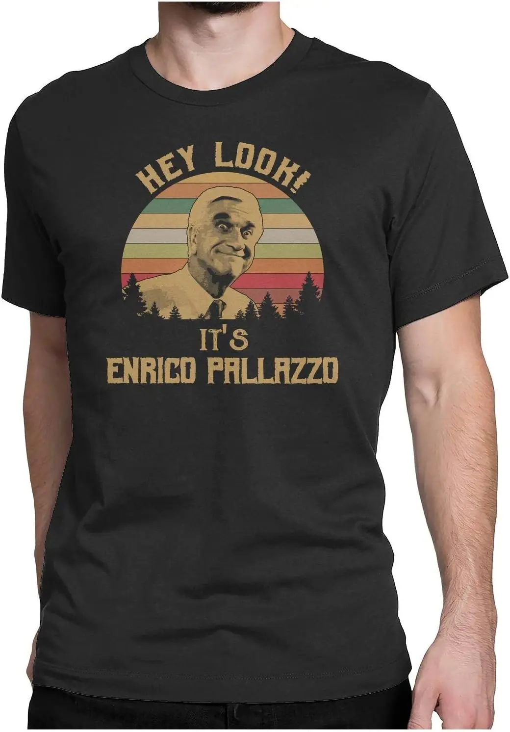 

Hey Look IT S Enrico Pallazzo — винтажная футболка в стиле ретро