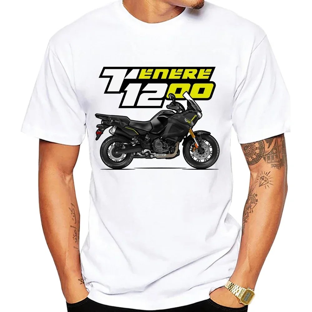 Tenere XT660Z SuperTenere 1200 T12 MT 07 Splash FZ07 Moto Rider T Shirt Men Adventure Motorcycle T-Shirt Hip Hop Boy Casual Tees