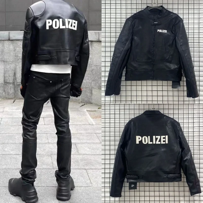 Motorcycle Leather Jacket Wild Men Motorcycle Suit Leather Jacket