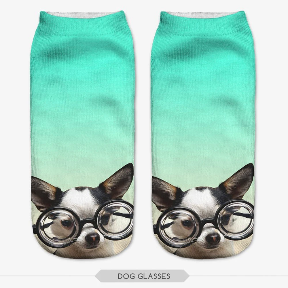 Neue 3D-Gedruckte Trendige Unisex Niedrige Knöchelsocken, Damen Casual Tier-Socken, Weihnachtsgeschenk, Dropshipping – Detail 9