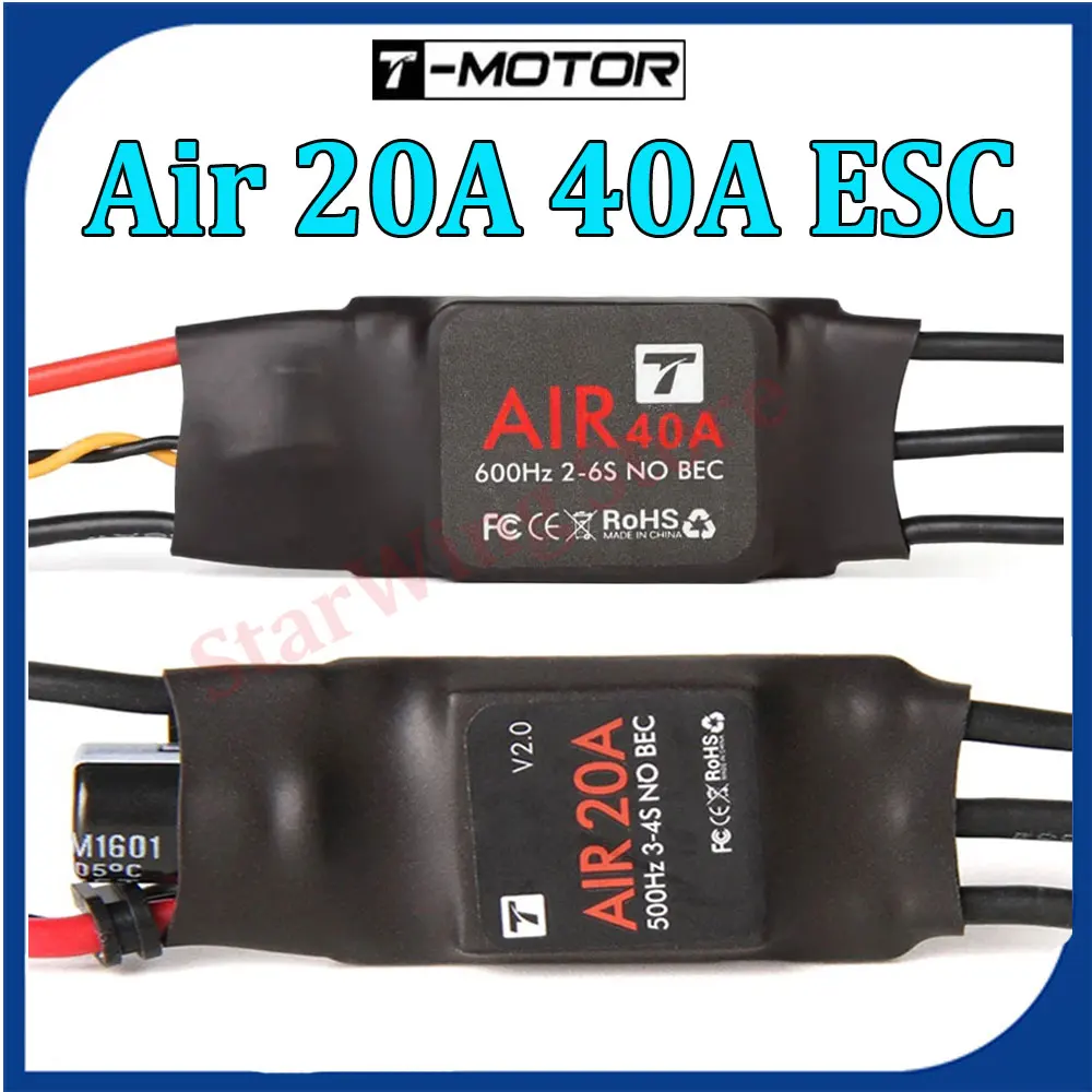 

T-MOTOR AIR Series ESC Air 20A 40A NO BEC Brushless ESC Air40A Air20A Electronic Speed Controller For Multicopter