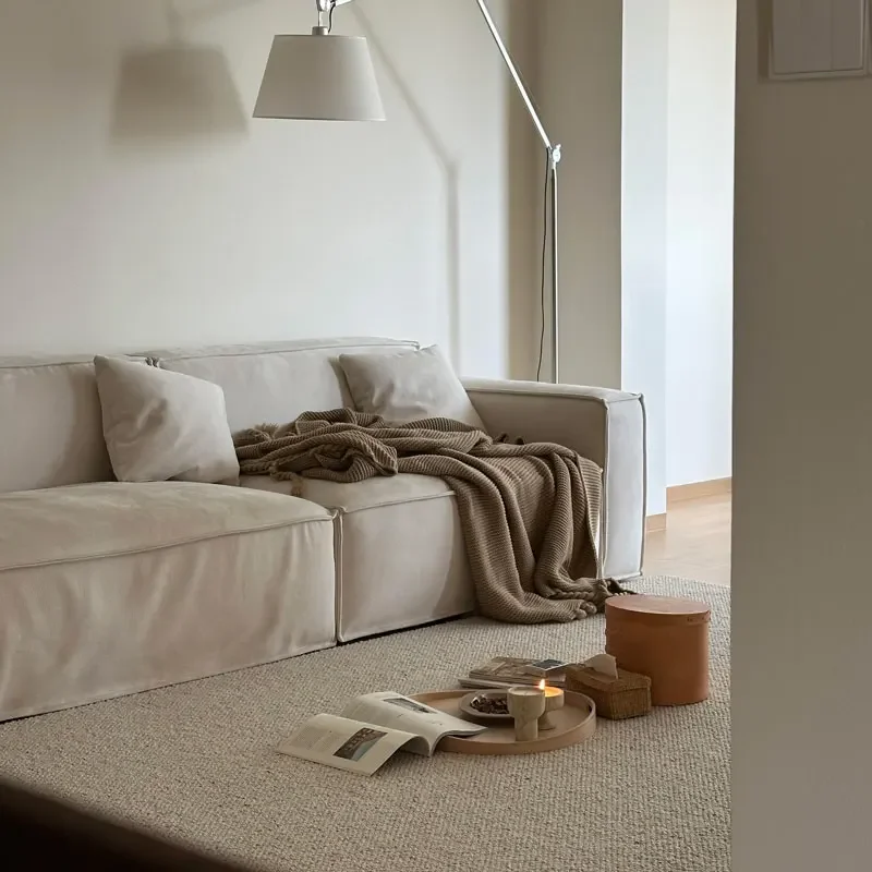 

Apartment Classic Boneless Sofa White Oversized Nordic Modern Vacuum Compressed Sofa Lounge Designer Divano Postmodern Furniture