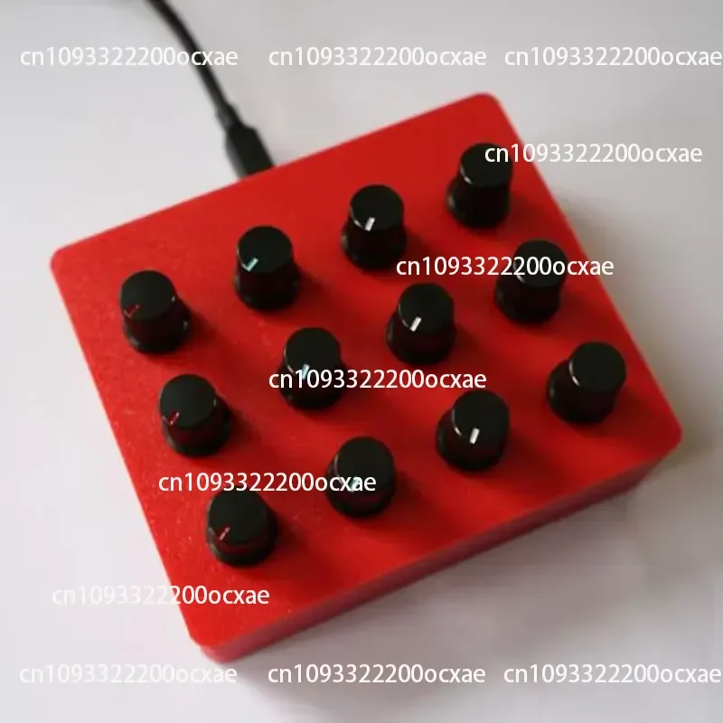 12 Knob 360° Rotary Encoder MIDI Controller with 12 Custom CC Map Buttons for DAW VST Mixer - DJ Music Production Tool