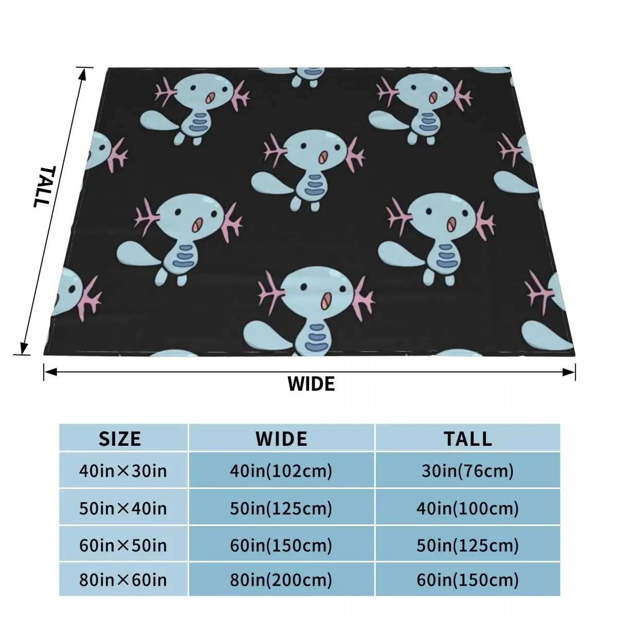 Wooper Cutie Throw Blanket Flannel Softest Decorative Sofas Blankets