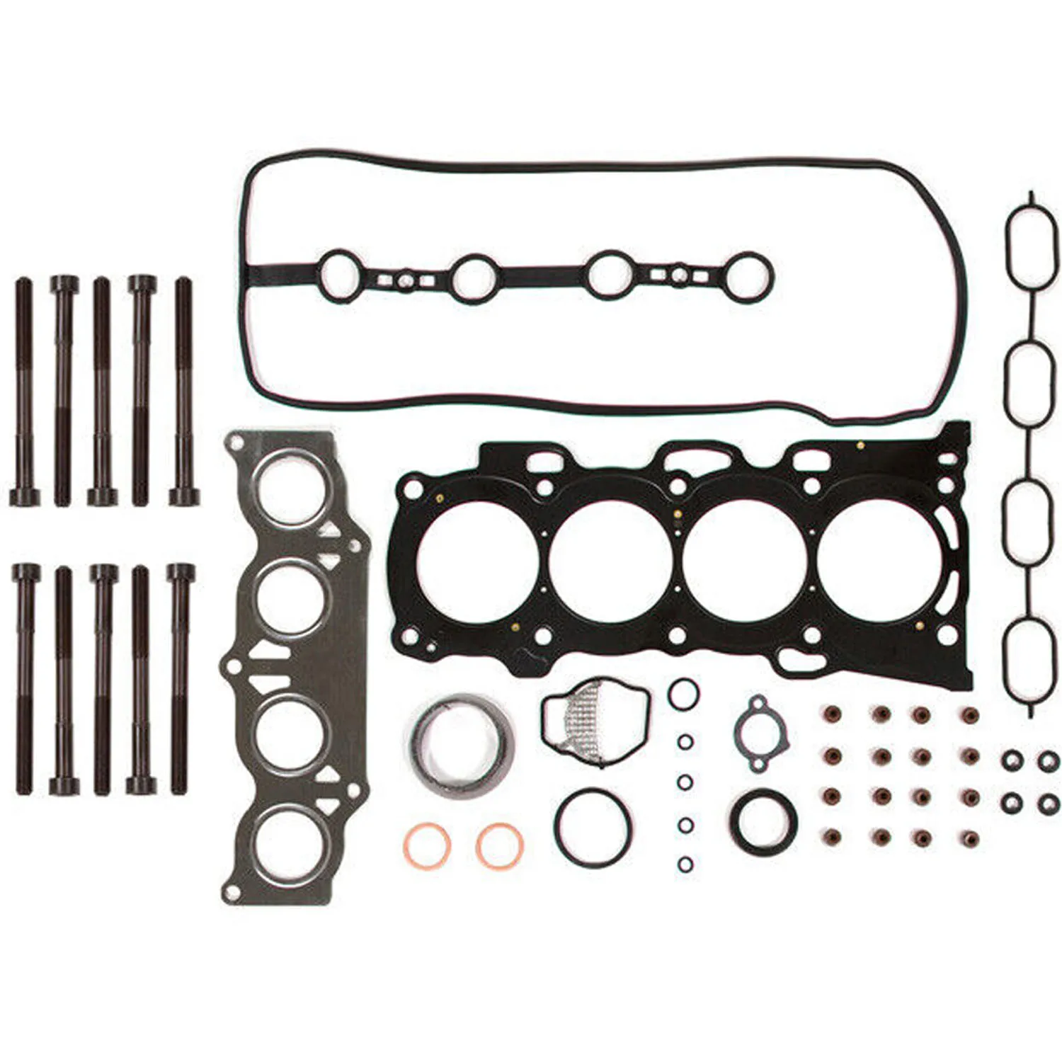 Engine Rebuilding Cylinder MLS Head Gasket Bolt Kits Fit 2.4 L 2AZFE GAS L4 for 01-06 Toyota Camry Solara Scion RAV4 2.4L