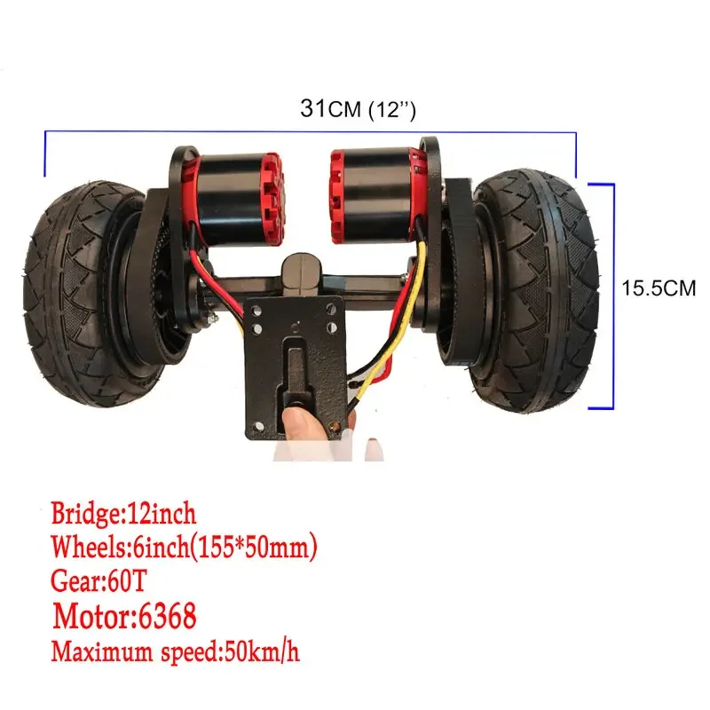 Kit de modification de voiture électrique , pont de roue gonflable