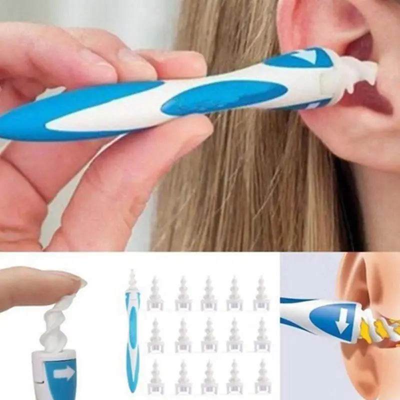 Spiral Ear Oil Remover Portable Soft Ear Oil Remover For Adults And Children Ear Wax Cleaning Tool 16 Head Ear Wax Cleaning Tool image 2