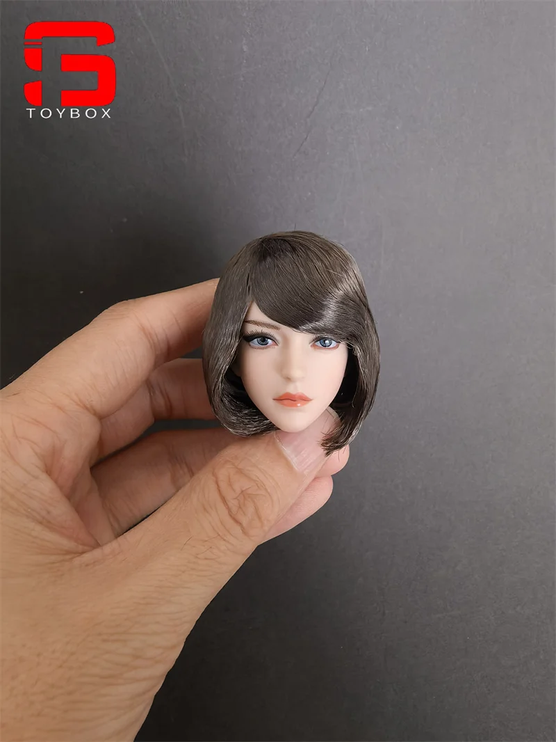 YMT049 1/6 Skala Niebieskie Oczy Piękność Cheng Głowa Rzeźba Żołnierki Pasuje do Ciała Figurki Akcji 12''