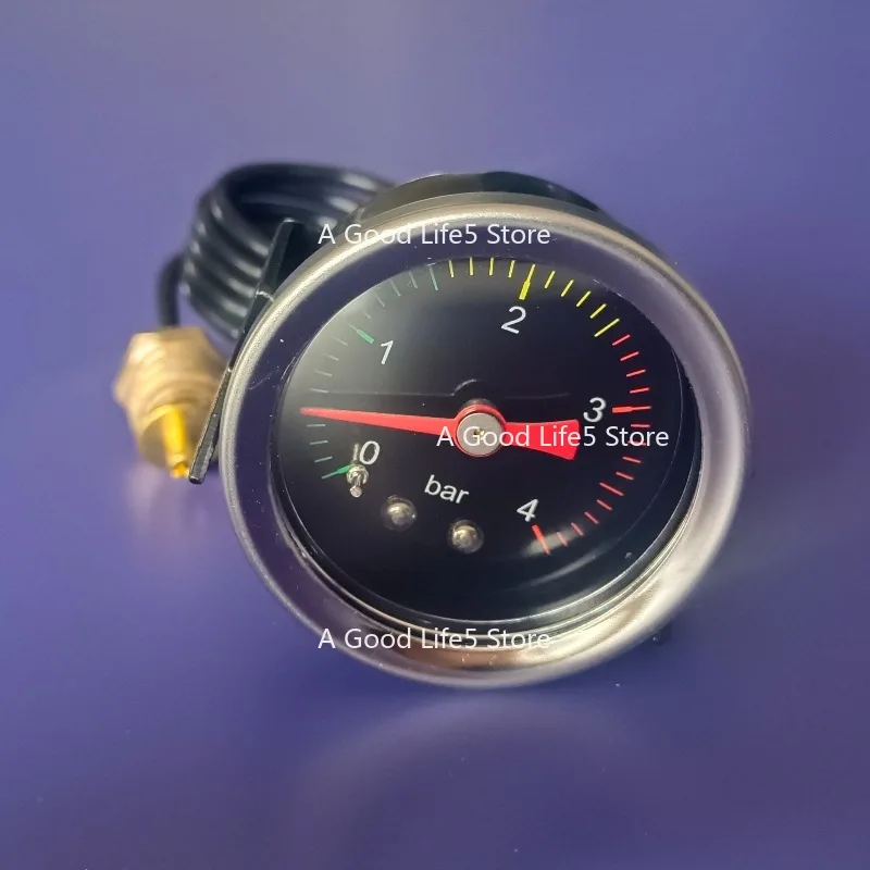 

For Y40 Pressure Gauge Coffee Machine Extraction Axial with Capillary 1 Minute Inner Wire 2 Points Thread 16bar Barometer