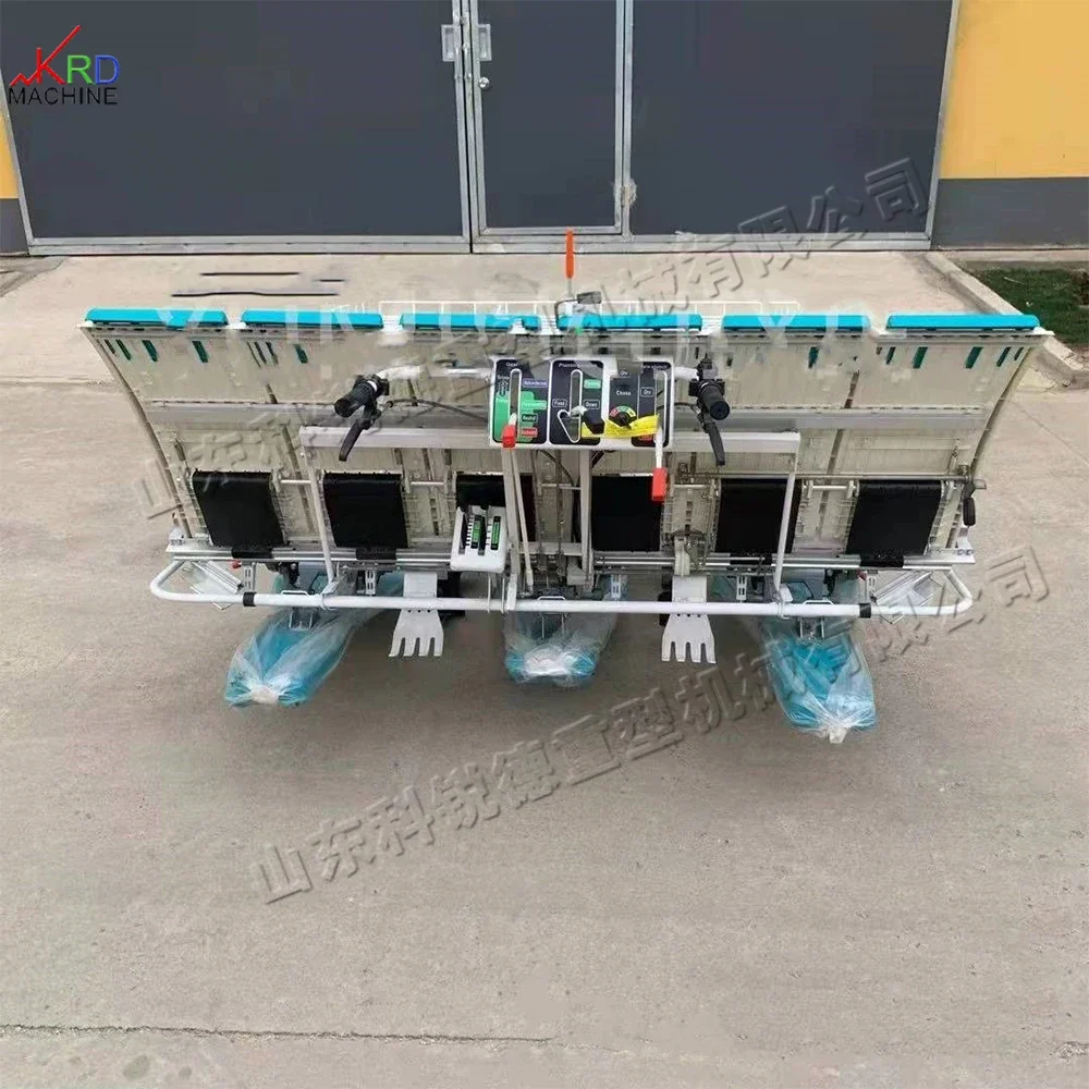 Walk-behind Rice Transplanter petrol engine Crank rocker type Adjustable plant spacing convenient and fast