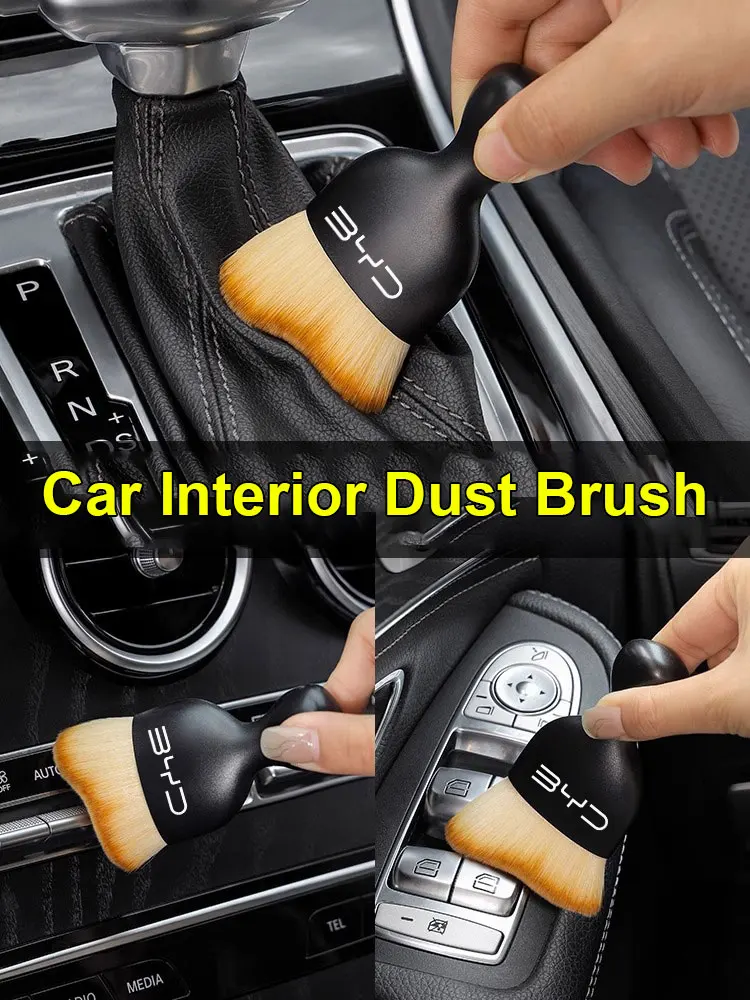 For BYD YUAN PLUS ATTO 3 Dolphin Seagull Sealion SeaLeopard SONG PRO Han Qin Car Air Vent Soft Cleaning Brush Crevice Dusting