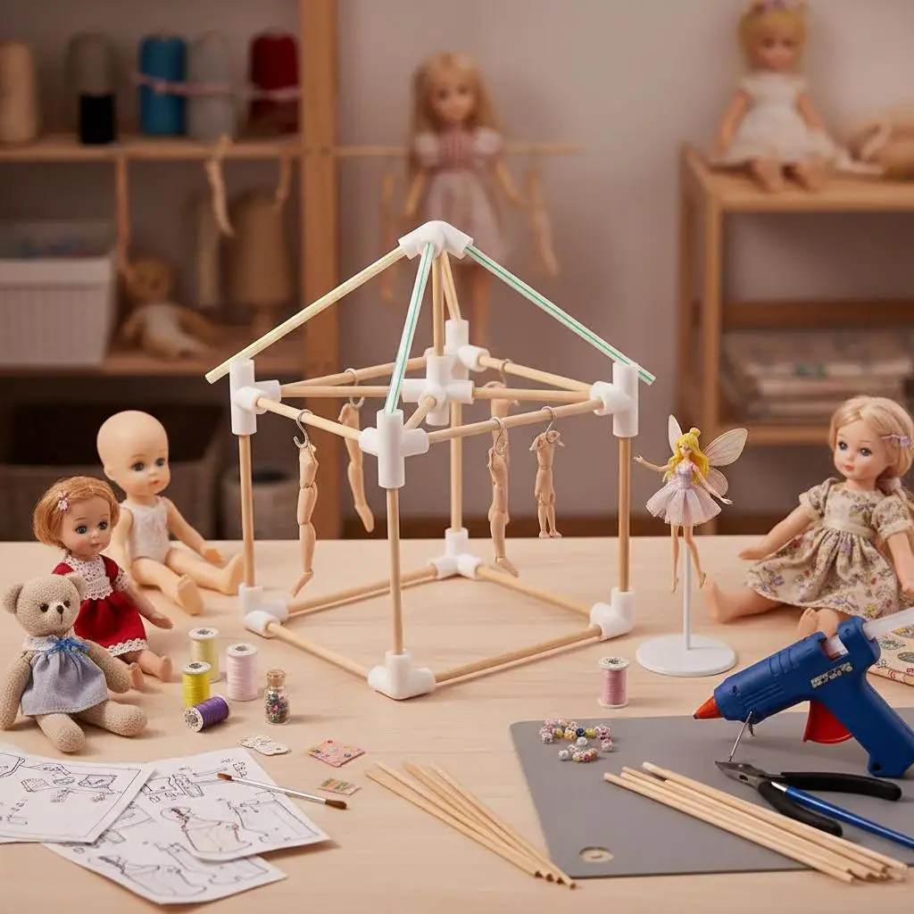 

30Pcs Canopy Tent Replacement Parts 3 Way Plastic Connectors for Frame Repair DIY Shelter Building Easy Assembly Portable