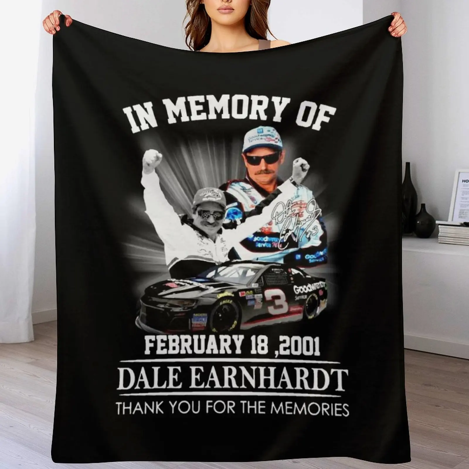 

New In Memory Of Dale Earnhardt Throw Blanket Decorative Throw for sofa blankets ands For Sofa Thin Blankets