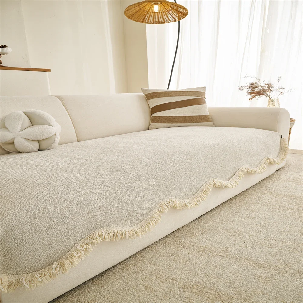 Sofa Cushion New Style Imitation Cotton and Linen All-season Anti-slip Cross-border Sofa Cover Full-cover Sofa Scarf